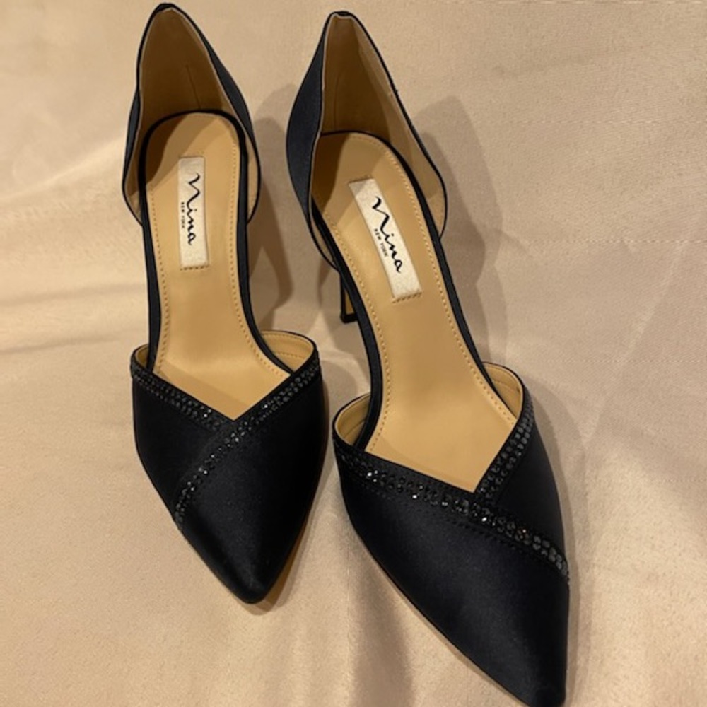 Navy Blue Nina Pumps